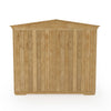 Wood Garden Shed Bike Storage Utility Shelter Cabinet 2 Doors Cupboard Tool Unit