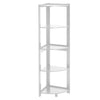 White Corner Ladder Shelving Unit 5Tier Storage Display Stand Bookcase Bookshelf