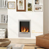Stainless Steel Bioethanol Fire Fireplace Insert Ethanol Heater Bedroom Office