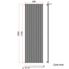 Black Designer Radiator Vertical Horizontal Oval Column Central Heating Rads