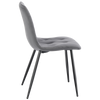 Set of 4 Velvet Dining Chairs Padded Seat Metal Legs Kitchen Home Office UK
