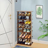 7-tier Double Shoe Storage Tower Organiser Unit Home Display Shelf Rack Stand