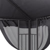 Garden Gazebo Canopy Pavilion Tent Shelter with 2 Tier Roof and Curtains Netting