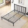 King Size Heavy-Duty Metal Frame Modern Bed Frame w/Under-bed Storage