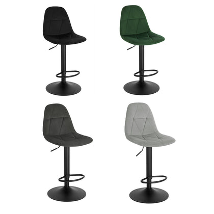 1/2/4/6x Bar Stool Kitchen Breakfast Pub Stool w/ Backrest Gas Lift Swivel Chair