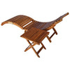 Solid Acacia Wood Folding Garden Table Outdoor Coffee Furniture