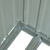 Galvanized Steel Garden Metal 6 x 4ft 2 Sheds Outdoor Storage Ventilation W Base