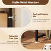 Multipurpose 2-Tier Desk Hutch with Pegboard-Brown