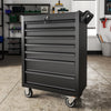 Lockable Garage Workshop Tool Trolley Toolbox 7 Drawers Cabinet Ball Bearings UK