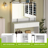 White Vanity Table with LED Mirror, Drawers, Jewellery & Shelf, Bedroom