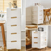 White Bedside Table 3/4/5 Drawers Cabinet Bedroom Toy Storage Nightstand Shelf