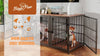 BingoPaw Heavy Duty Wooden Dog Crate Large Cage Puppy Kennel End Table Furniture