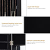 Mirrored Jewelry Cabinet Wall Mounted Hanging Jewelry Armoire Black