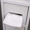 Modern Bathroom Tall Cabinet with Storage Shelf&Door Corner Shelf Bookshelf