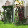 GAINOOM 200x150x197CM Black Tall Grape Vine Support Large Garden Arch Trellis