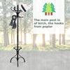 Standing Coat Rack 360°Rotating Top Tier Multifunction Coat Hanger w/12 Hooks