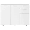 Sideboard Cabinet Cupboard Unit Storage Furniture With 2 Drawers & 2/3 Doors UK