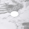 360mm Marble Round Sink Basin Ceramic Marble Effect Modern stylish w/Drainer Kit