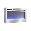 36/40/50/60'' HD LED Stainless Steel Recessed Insert Wall Electric LED Fireplace