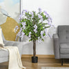 Artificial Realistic Wisteria Flower Tree Faux Plant for Indoor Décor