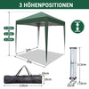 2X2M Garden Heavy Duty Pop Up Gazebo Marquee Party Tent Wedding Canopy W/4 Sides