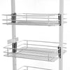 Kitchen Pull Out Drawer Cabinet Glide Organizer Metal Wire Storage Basket Shelf