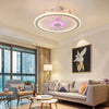 LED Ceiling Fan Light Dimmable Chandelier Lamp Living Room With Remote Control