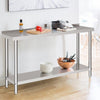 Commercial Work Bench Catering Table Stainless Steel Kitchen Prep Worktop 5 Size