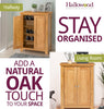 Shoe Storage Cabinet, 2-Door Large Wooden Cupboard Organiser, Wide Oak Rack