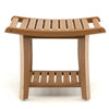 Bathroom Shower Bench Waterproof Versatile Bath Spa Shower Stool w/Foot Pads