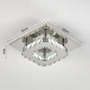 12W LED Crystal Ceiling Light Semi-Flush Mount Chrome Cool White