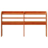 Headboard with Shelves Wax Brown 120 Solid Wood Pine A0R7