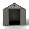 Gabled Plastic Tool Shed 8x8FT with Foundation Lock for Outdoor Garden Storage