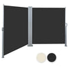 3-6M Double Side Awning Wall Retractable Side Sunshade Windscreen Privacy Screen
