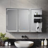 Vanity LED Bathroom Mirror Cabinet Anti Fog Demister Shaver Socket Touch Sensor