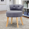 Velvet Dressing Bench Stool Chair Vanity Stool Bedroom Seat With Rubber Legs