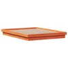 Lechnical Bed Frame Wax Brown 160x200 Solid Wood Pine,Bed Frame,Bed G7A6