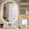 Illuminated Bathroom Mirror With LED Lights Bluetooth Demister Touch Sensor