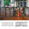 Wooden Pet Dog Folding Gate Fence Safety Barrier Divider Freestanding Doorway UK