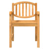 CIADAZ 5 Piece Garden Dining Set Solid Wood Teak, Garden Table And Chairs, Y0S9