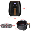 Air Fryer 4.5L Digital Touch LCD Oven Low Fat Oil Free Healthy Frying Chips Meat