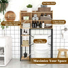 Over The Toilet Storage Cabinet Bathroom Organizer Shelves-Natural