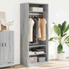 Wardrobe Grey Sonoma 80x50x200 Engineered Wood I5F2