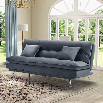 3 Seater Sofa Bed Recliner Couch Chair Bed Click Clack Sleeper Sofabed Settee