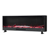 12 colour LED Fireplace Media Wall Fire Wall Mounted Standing Electric Heater