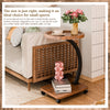 C-Shaped Compact Sofa Side End Table Coffee Laptop Table Living Room Bedroom UK