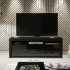 160cm TV Unit Cabinet | Sideboard Cupboard | Black High Gloss Doors | Modern