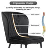 Dining Chairs Set of 2 Soft Chairs and Backrest Kitchen Chairs with Metal Legs