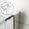 Walk In Shower Enclosure Screen With 300mm Flipper Panel Wet Room Glass Door