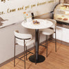 Heavy Duty Real Marble Round Bar Table Home Party Kitchen Club Pub Bar Station